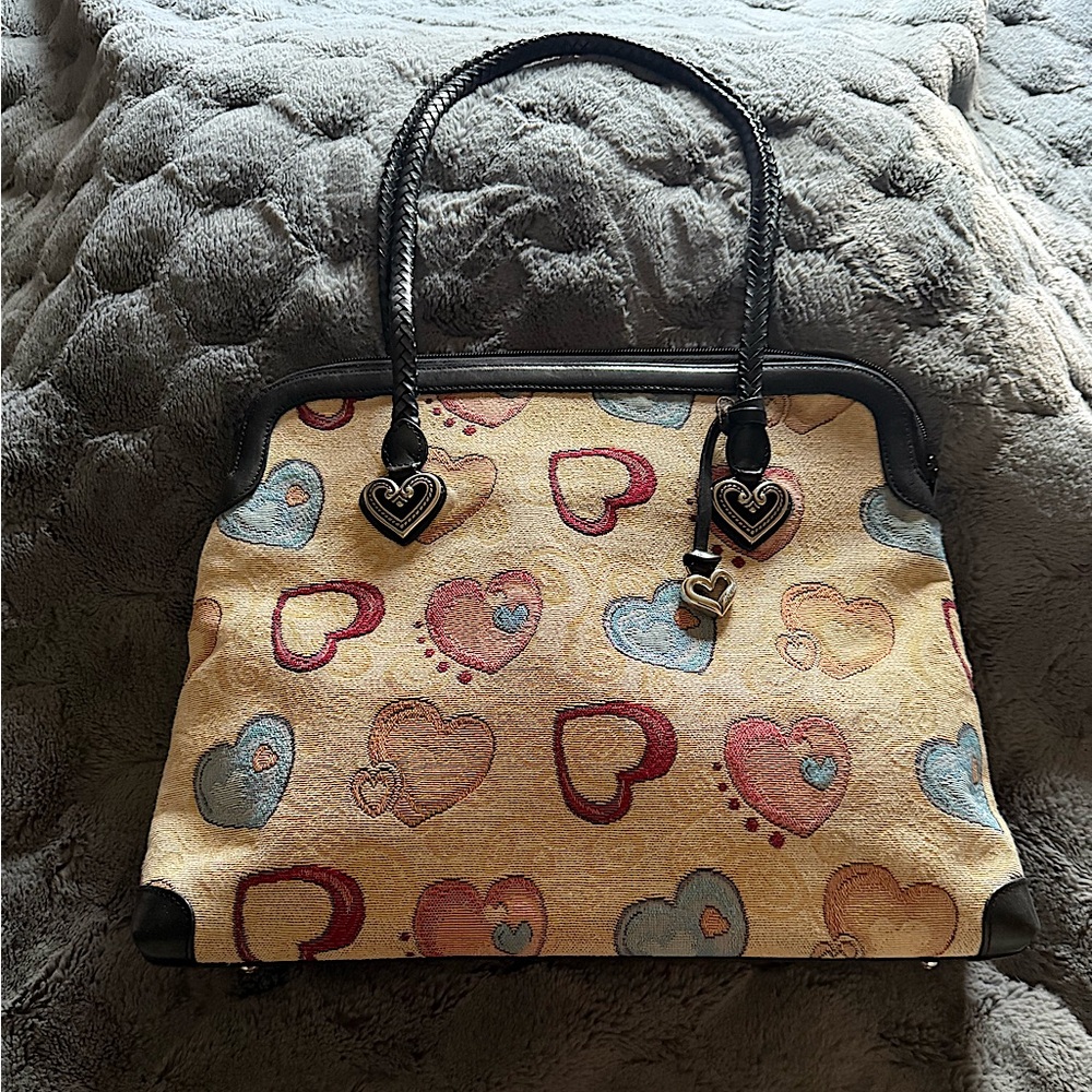 Brighton Heart Patterned Tapestry Bag